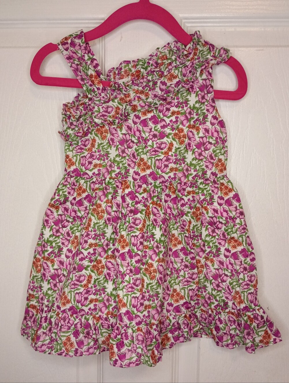 Janie And Jack Floral Toddler Girl Dress Size 12-18M